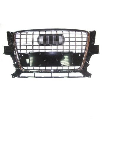 Bezel front grille for AUDI Q5 2008 to 2012 S-line black chrome glossy Aftermarket Bumpers and accessories
