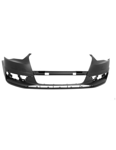 Front bumper AUDI A3 2013- Convertible Sedan with headlight washer holes+holes sensors Aftermarket Bumpers and accessories