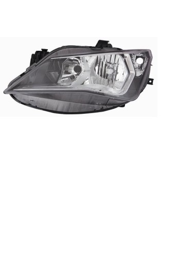 Faro luz proyector delantera derecha para SEAT Ibiza 2012 a 2016 H7/h7 parábola cromata Lucana Faros y luz