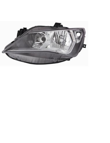 Right headlight for Seat Ibiza 2012 to 2016 h7/h7 chrome parable Aftermarket Lighting
