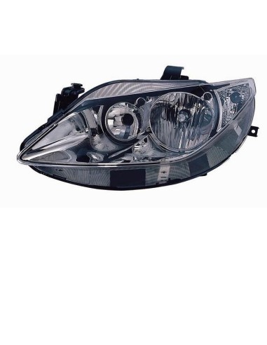 Headlight right front headlight for Seat Ibiza 2008 to 2011 h7/h7 chrome Aftermarket Lighting