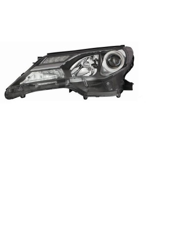 Headlight right front headlight for Toyota RAV 4 2013 to 2015 black led Aftermarket Lighting