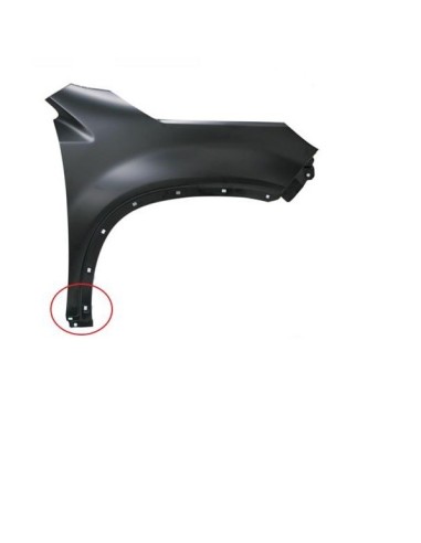 Right front fender for Kia Sorento 2010 onwards with parafanghino holes Aftermarket Plates