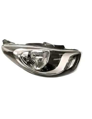 Headlight right front headlight for Hyundai i10 2011 onwards parable black Aftermarket Lighting