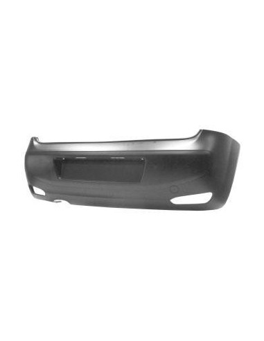 Rear bumper Fiat Punto 2012 onwards with hole muffler lounge-es Aftermarket Bumpers and accessories