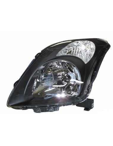 Faro luz proyector delantera derecha para Suzuki Swift 2005 al 2009 parábola negra Aftermarket Iluminación