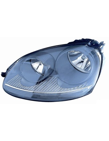 Headlight right front headlight for Volkswagen Golf 5 2003 to 2008 Dark Gray Aftermarket Lighting