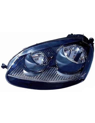 Headlight right front headlight for VW Golf 5 GTI 2004 to 2008 black dish Aftermarket Lighting
