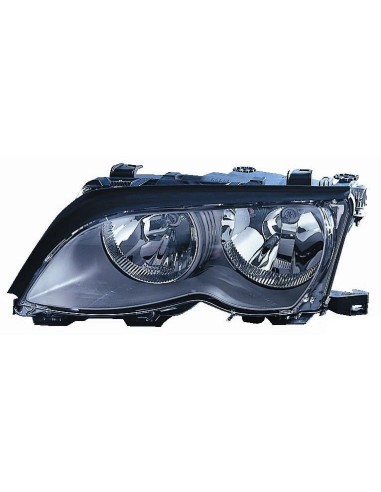 Headlight right front bmw 3 series E46 2001 to 2004 black Aftermarket Lighting