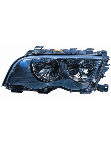 Headlight right front bmw 3 series E46 1998 to 2001 black Aftermarket Lighting