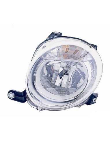 Right headlight for Fiat 500 2007 in then top (dipped beam) Aftermarket Lighting