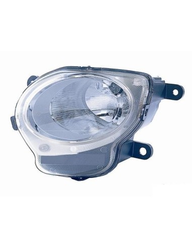 Right headlight for Fiat 500 2007 onwards lower (high beam) Aftermarket Lighting
