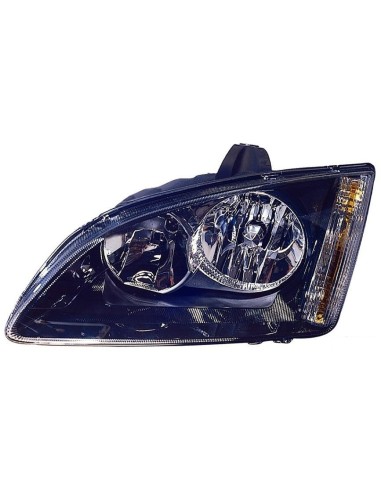 Headlight right front headlight for Ford Focus 2005 to 2007 black Aftermarket Lighting