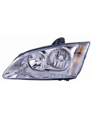Headlight right front headlight for Ford Focus 2005 to 2007 chrome Aftermarket Lighting