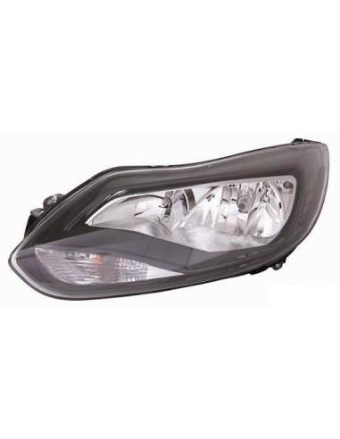 Headlight right front Ford Focus 2011 onwards black Aftermarket Lighting
