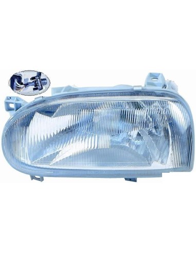 Faro luz proyector delantera derecha para Volkswagen Golf 3 de 1991 al 1997 1 parábola Aftermarket Iluminación