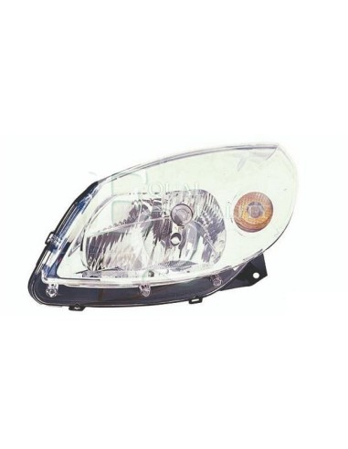Left headlight for Dacia Sandero 2008- stepway 2009- chrome Aftermarket Lighting
