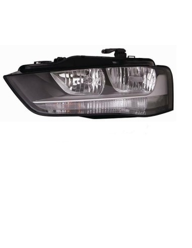 Headlight left front headlight for AUDI A4 2012 to 2015 black halogen Aftermarket Lighting
