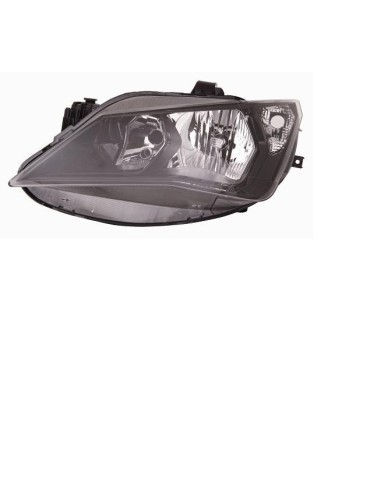 Left headlight for Seat Ibiza 2012 to 2016 h7/H7 black dish Aftermarket Lighting