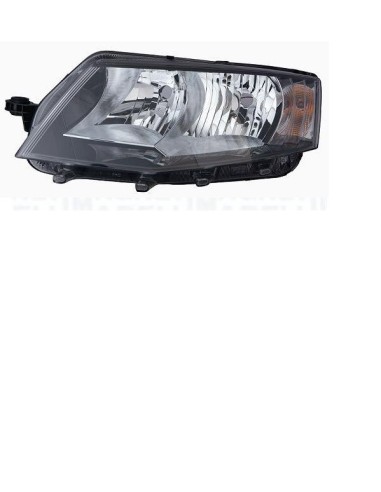 Headlight left front headlight for Skoda Octavia 2013 to 2016 black dish Aftermarket Lighting