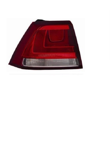 Fanale faro posteriore sinistro per vw golf 7 2012 in poi esterno rosso chiaro Aftermarket Illuminazione