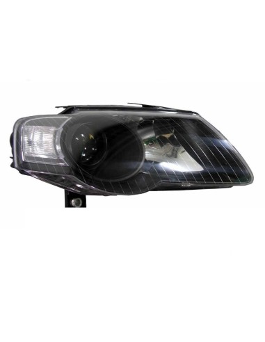 Left headlight for VW Passat 2005 to 2010 black hella plant Aftermarket Lighting