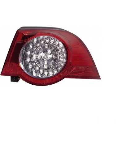 feu phare arrière gauche pour vw eos 2006 2010 extérieur led foncé hella Phares et Feux