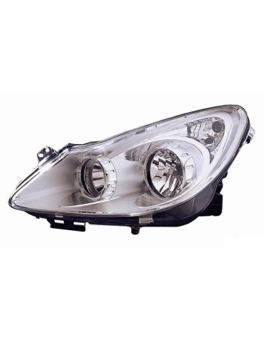 Faro luz proyector delantero izquierdo Opel Corsa d 2006 en más cromato Lucana Faros y luz