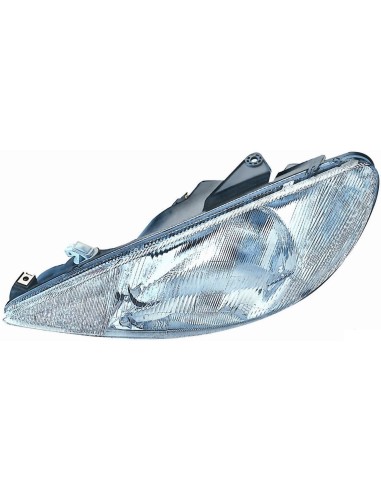 Headlight left front headlight for Peugeot 206 1998 to 2003 H4 Aftermarket Lighting