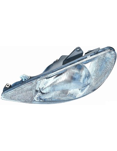 Faro proiettore anteriore sinistro per per peugeot 206 1998 al 2003 H4 Aftermarket Illuminazione