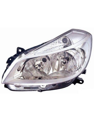Headlight left front headlight for renault clio 2005 to 2009 chrome Aftermarket Lighting