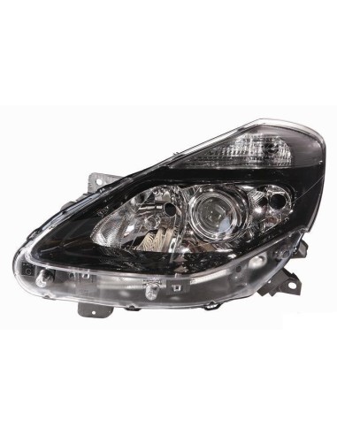 Faro anteriore sinistro per renault clio 2009 al 2012 nero con lente alogeno Aftermarket Illuminazione