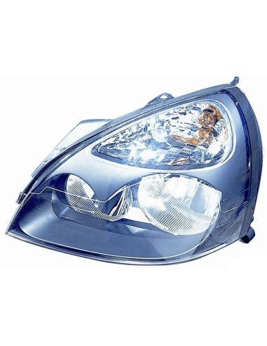 Headlight left front headlight for renault clio 2001 to 2003 black dish Aftermarket Lighting