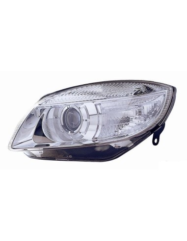 Phare projecteur lumière avant gauche pour skoda roomster fabia 2007 désormais h7 avec lentille Lucana Phares et Feux