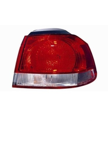 Left taillamp for VW Golf 6 2008-2012 white red est. mod. Hella Aftermarket Lighting