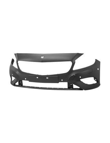 Front bumper Class A W176 2012- with headlight washer holes and 6 holes sensors park Aftermarket Bumpers and accessories