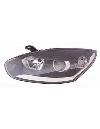 Headlight right front headlight for Renault Megane 2014 to 2015 with drl black Aftermarket Lighting