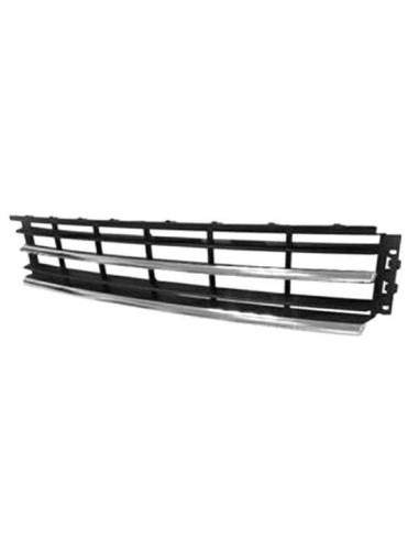 The central grille front bumper for passat 2010-2014 with 2 chrome profiles Aftermarket Bumpers and accessories