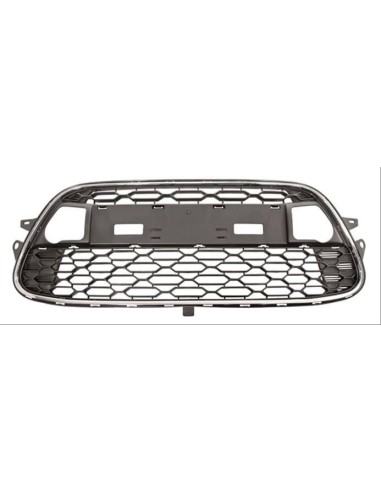 The central grille front bumper for Citroen C3 2009- with chrome trim Aftermarket Bumpers and accessories