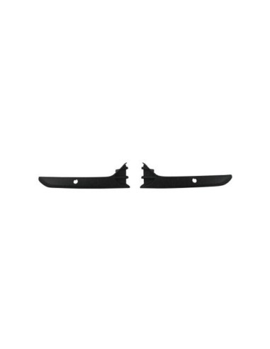 Kit griglie inferiori paraurti anteriore per renault clio 2016- con fori sensori Aftermarket Paraurti ed accessori