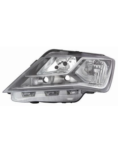 Phare projecteur lumière avant droit pour seat Toledo 2012 en puis parabole noire Lucana Phares et Feux