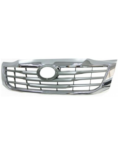 Mask front grille toyota hilux cromata 2011 to 2015 silver Aftermarket Bumpers and accessories