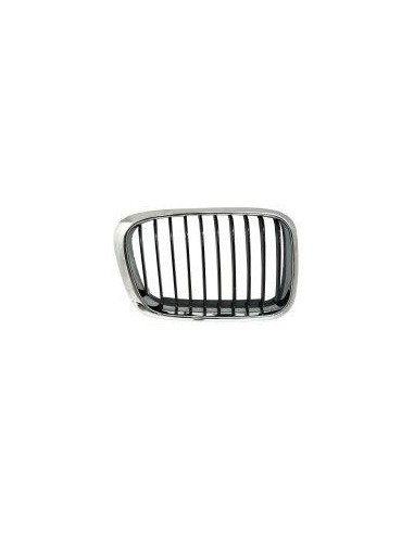 Grille screen right front for BMW 3 Series E46 1998-2001 Black Chrome Aftermarket Bumpers and accessories