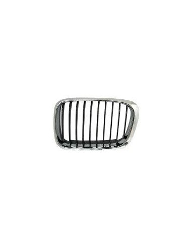 Grille screen front left for BMW 3 Series E46 1998-2001 Black Chrome Aftermarket Bumpers and accessories