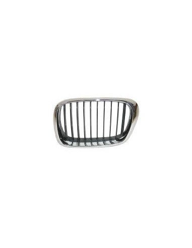 Grille screen front left for BMW 5 Series E39 2000-2003 Black Chrome Aftermarket Bumpers and accessories