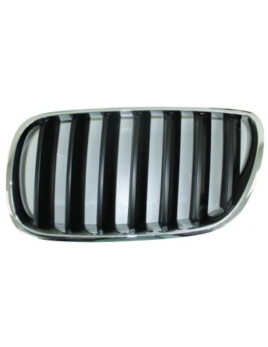 Grille screen left front for BMW X3 E83 2006 to 2009 Black Chrome Aftermarket Bumpers and accessories