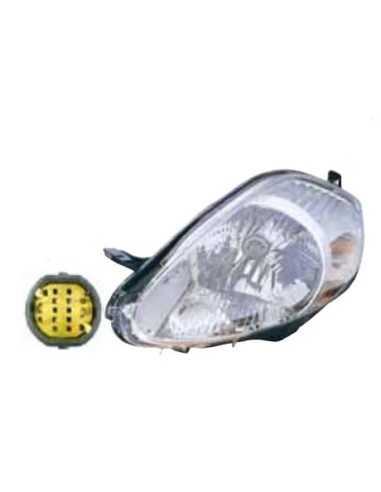 Headlight sin. Grande Punto 2005-2008 parable chrome yellow connector Aftermarket Lighting