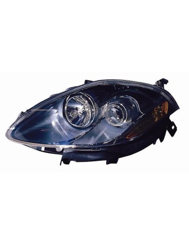 Headlight right front headlight for Fiat Bravo croma 2007 onwards parable black Aftermarket Lighting