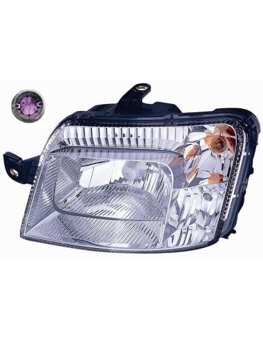 Faro luz proyector delantero izquierdo por Fiat panda 2009 al 2011 spinotto viola 7 pin Lucana Faros y luz