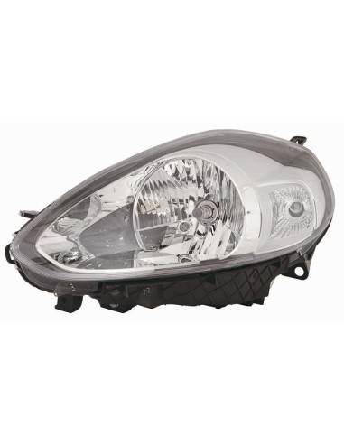 Right headlight Punto Evo 2009- point 2012- parable light gray Aftermarket Lighting